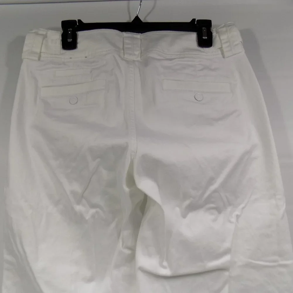 Gitano White Rolled Cuff Capri Size 12 CLEAN! - Picture 6 of 11